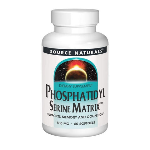 Source Naturals, Phosphatidyl Serine, 500 mg, Matrix Softgel 60 Sg