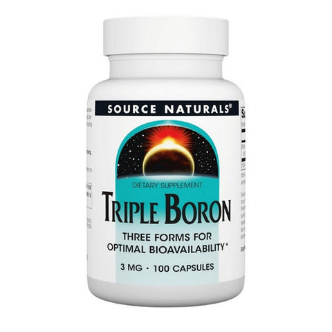 Source Naturals, Triple Boron, 3 mg, 100 Caps