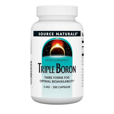 Source Naturals, Triple Boron, 3 mg, 200 Caps