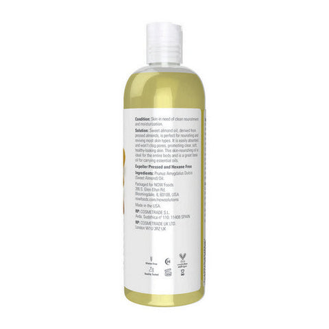 Now Foods, Sweet Almond Oil, 16 OZ Now Foods