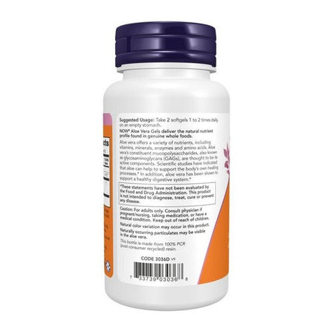 Now Foods, Aloe Vera, 10000 Mg, 100 Softgels Now Foods