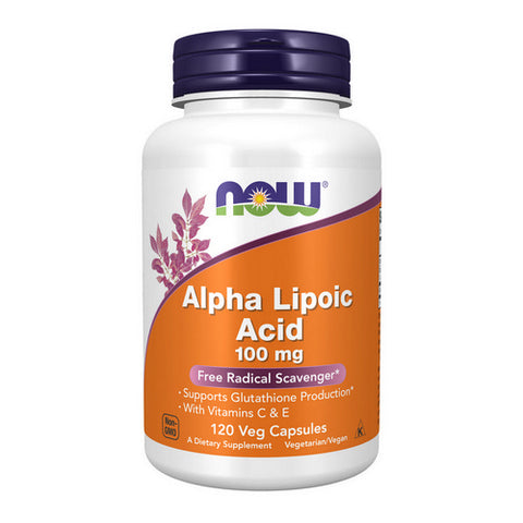 Now Foods, ALPHA LIPOIC ACID, 100 mg, 120 Veg Caps