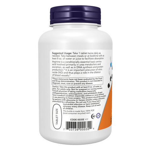 Now Foods, L-Arginine, 1000 mg, 120 Tabs
