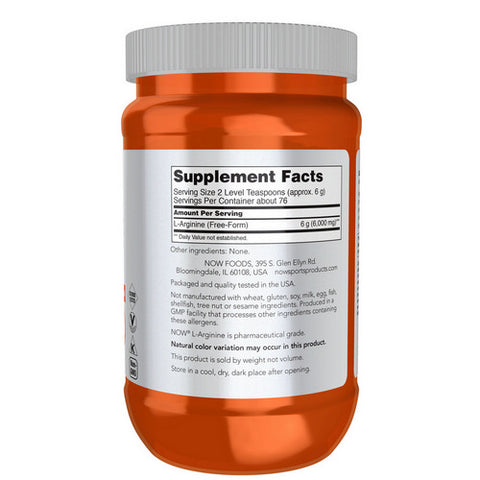 Now Foods, L-Arginine Powder, POWDER, 1 Lb