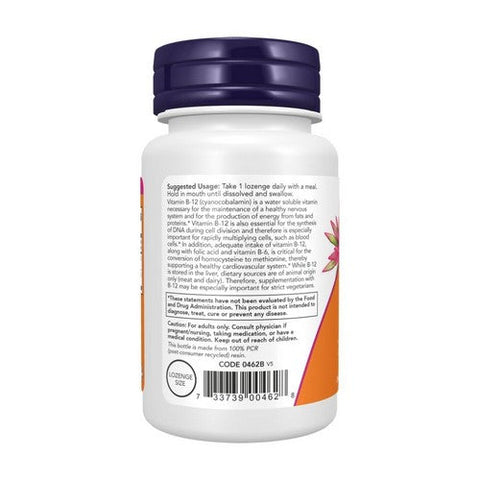 Now Foods, Vitamin B-12, 5,000 Mcg, 60 Lozenges Now Foods