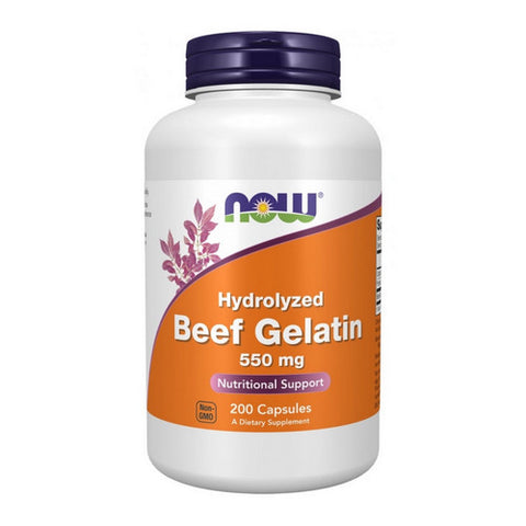 Now Foods, Beef Gelatin Hydrolyzed, 550 mg, 200 Caps