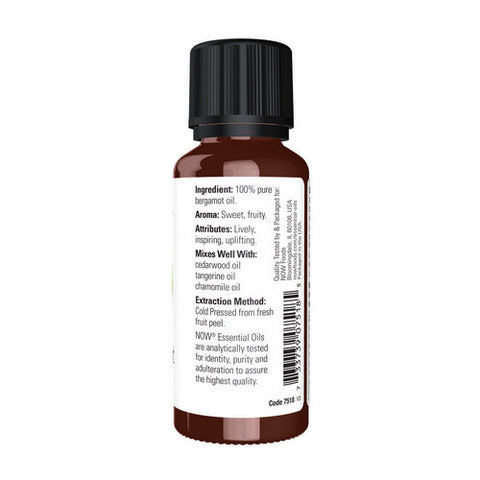 Now Foods, Bergamot Oil, 1 OZ