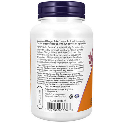 Now Foods, Brain Elevate, 120 Veg Caps Now Foods