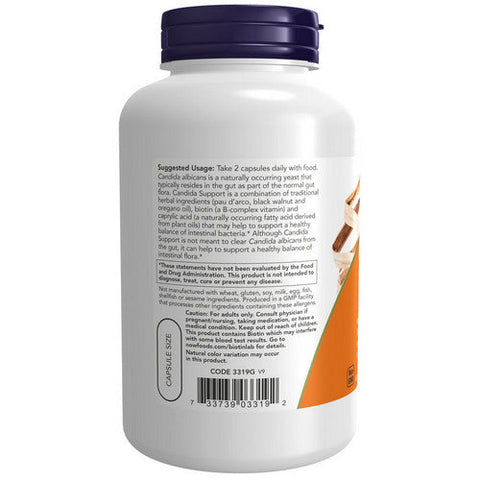 Now Foods, Candida Support, 180 Veg Caps Now Foods