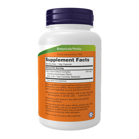 Now Foods, Cats Claw Extract, 120 Veg Caps Now Foods