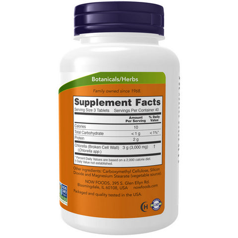 Now Foods, Chlorella, 1000 mg, 120 Tabs
