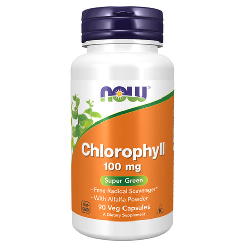Now Foods, Chlorophyll, 100 mg, 90 Veg Capsules