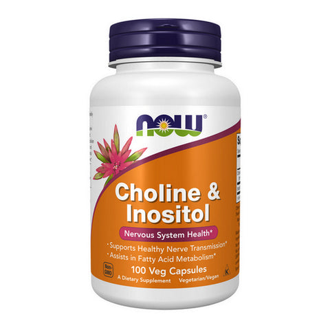 Now Foods, Choline & Inositol, 500 mg, 100 Caps