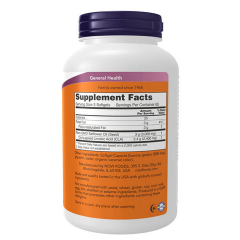 Now Foods, CLA - Conjugated Linoleic Acid, 800 Mg, 180 Softgels