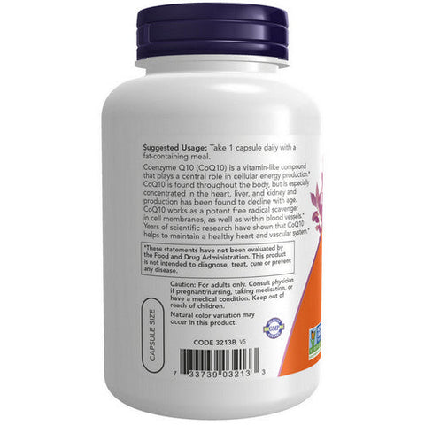 Now Foods, Coq10 With Hawthorn Berry, 100 mg, 180 Veg Caps Now Foods