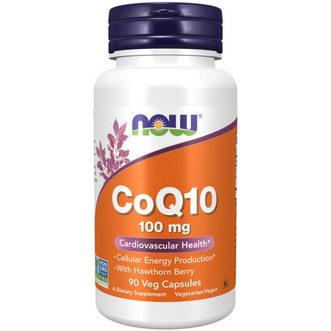 Now Foods, CoQ10 with Hawthorn Berry Vegetarian, 100 mg, 90 Veg Caps