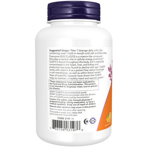 Now Foods, CoQ10, 200 mg, 90 Lozenges