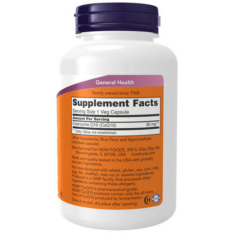 Now Foods, CoQ10, 30 Mg, 240 Veg Caps Now Foods