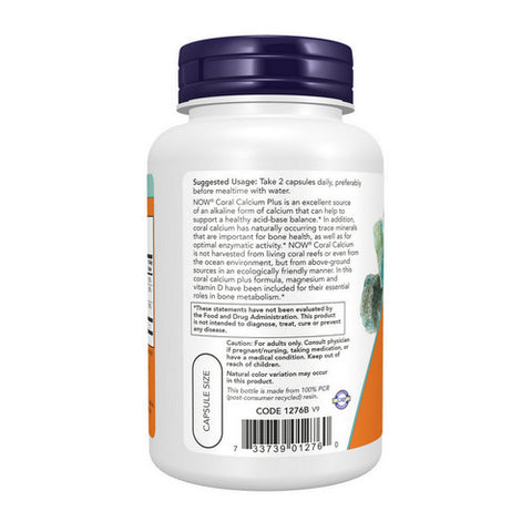 Now Foods, Coral Calcium Plus, 100 Vcaps