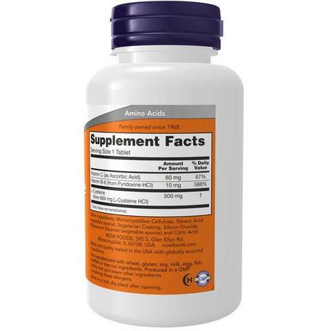 Now Foods, L-Cysteine, 500 mg, 100 Tabs