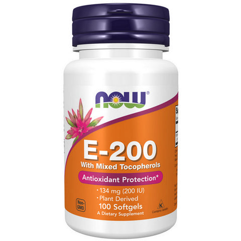 Now Foods, E-200 MT, 100 Sgels