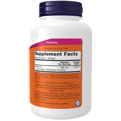 Now Foods, E-400, 250 Softgels Now Foods