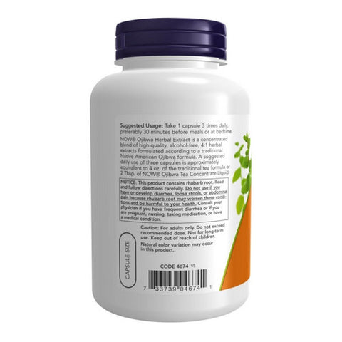 Now Foods, Ojibwa Herbal Extract, 450 mg, 180 Veg Caps
