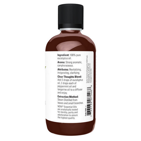 Now Foods, Eucalyptus Oil, 4 Oz