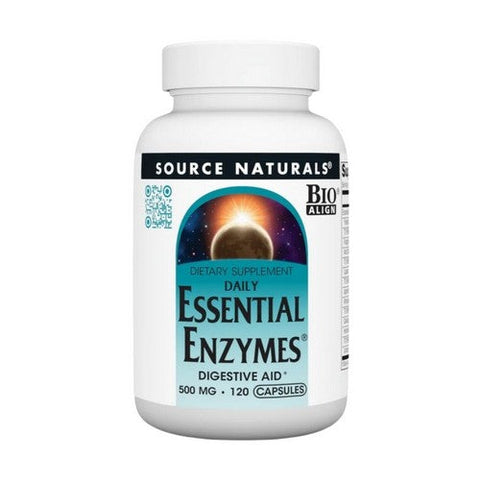 Source Naturals, Daily Essential Enzymes, 500 Mg, 120 Caps Source Naturals