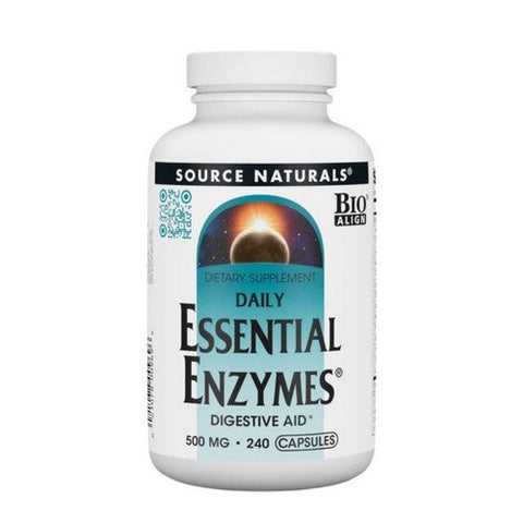Source Naturals, Daily Essential Enzymes, 500 Mg, 240 Caps Source Naturals