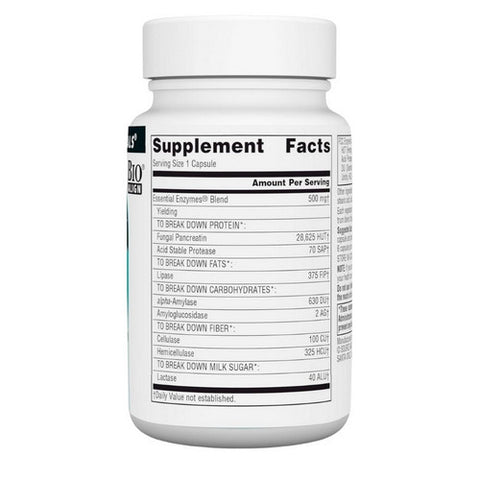 Source Naturals, Essential Enzymes, 500 mg, Vegetarian 60 VCaps