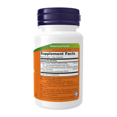 Now Foods, Ginkgo Biloba, 120 mg, 50 Vcaps Now Foods