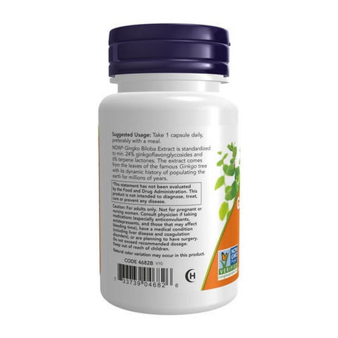 Now Foods, Ginkgo Biloba, 120 mg, 50 Vcaps