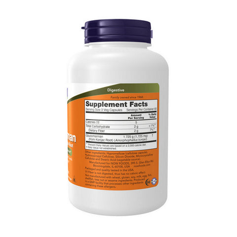 Now Foods, Glucommanan, 575 mg, 180 Caps