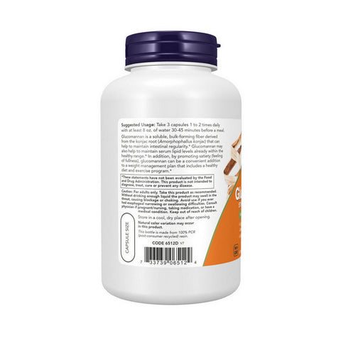 Now Foods, Glucommanan, 575 mg, 180 Caps