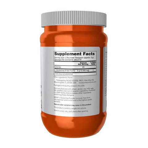 Now Foods, L-Glutamine Powder, POWDER, 1 Lb Now Foods