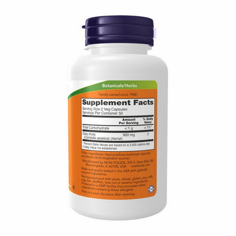 Now Foods, Gotu Kola, 450 mg, 100 Caps