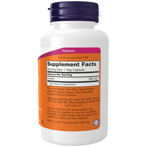 Now Foods, Inositol, 500 mg, 100 Caps