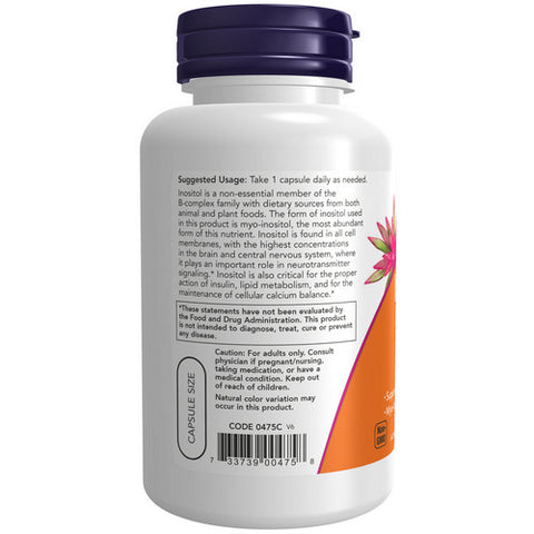 Now Foods, Inositol, 500 mg, 100 Caps
