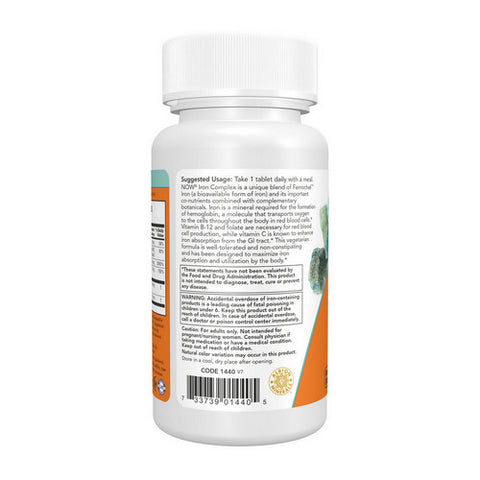 Now Foods, Iron Complex, 100 Tabs