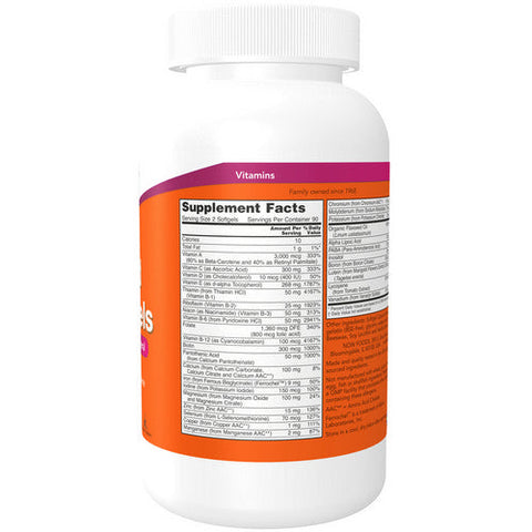 Now Foods, Liquid Multi Gels, 180 Softgels Now Foods