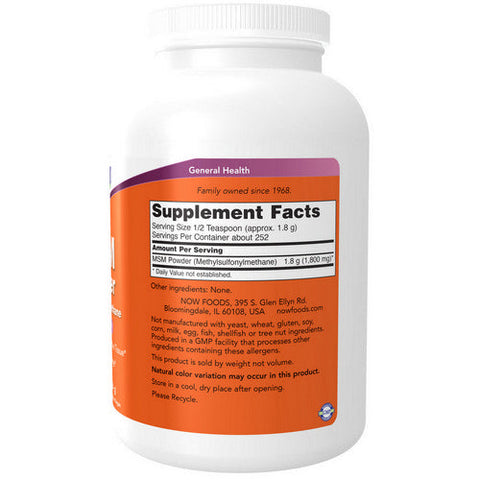Now Foods, M.S.M Powder, 1 lb Now Foods