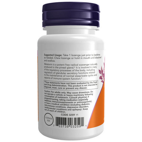Now Foods, Melatonin, 3 mg, 180 Lozenges