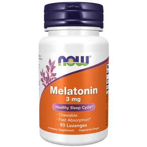 Now Foods, Melatonin, 3 mg, 90 Lozenges