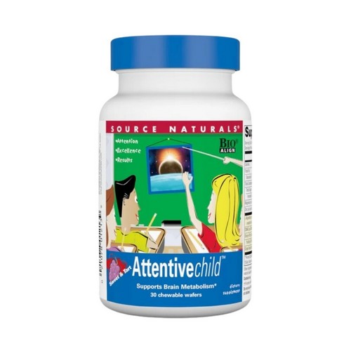 Source Naturals, Attentive Child Sweet And Tart, 30 wafers
