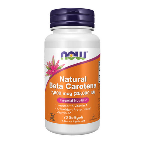 Now Foods, Natural Beta Carotene, 25000 IU, 90 Sofgels