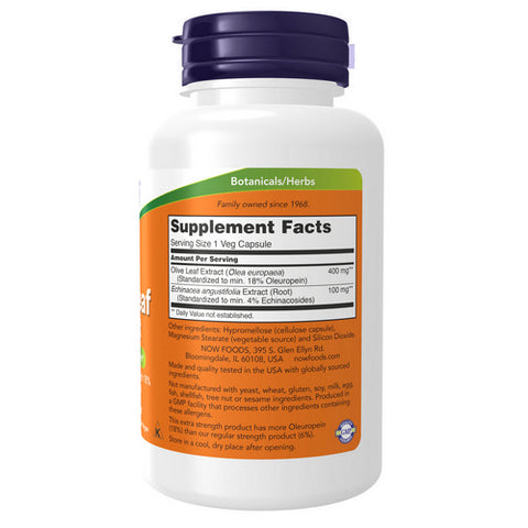 Now Foods, Olive Leaf Extract Extra Strength, 500mg 18%, 100 Veg Caps