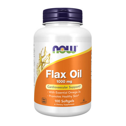 Now Foods, Organic Flax Oil, 1000 mg, 100 Sgels