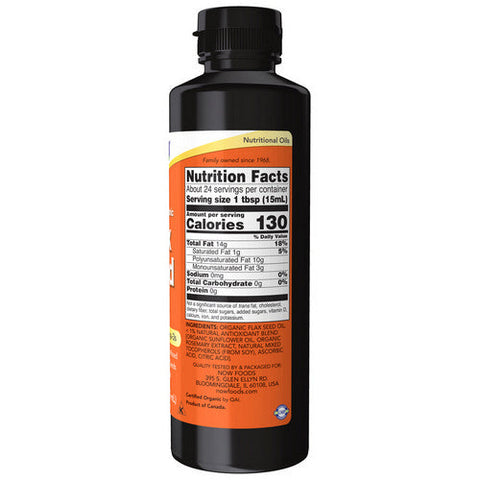 Now Foods, Organic Flax Seed Oil, 12 OZ Now Foods