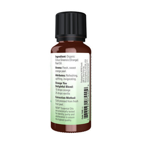 Now Foods, Organic Orange Oil, 1 OZ